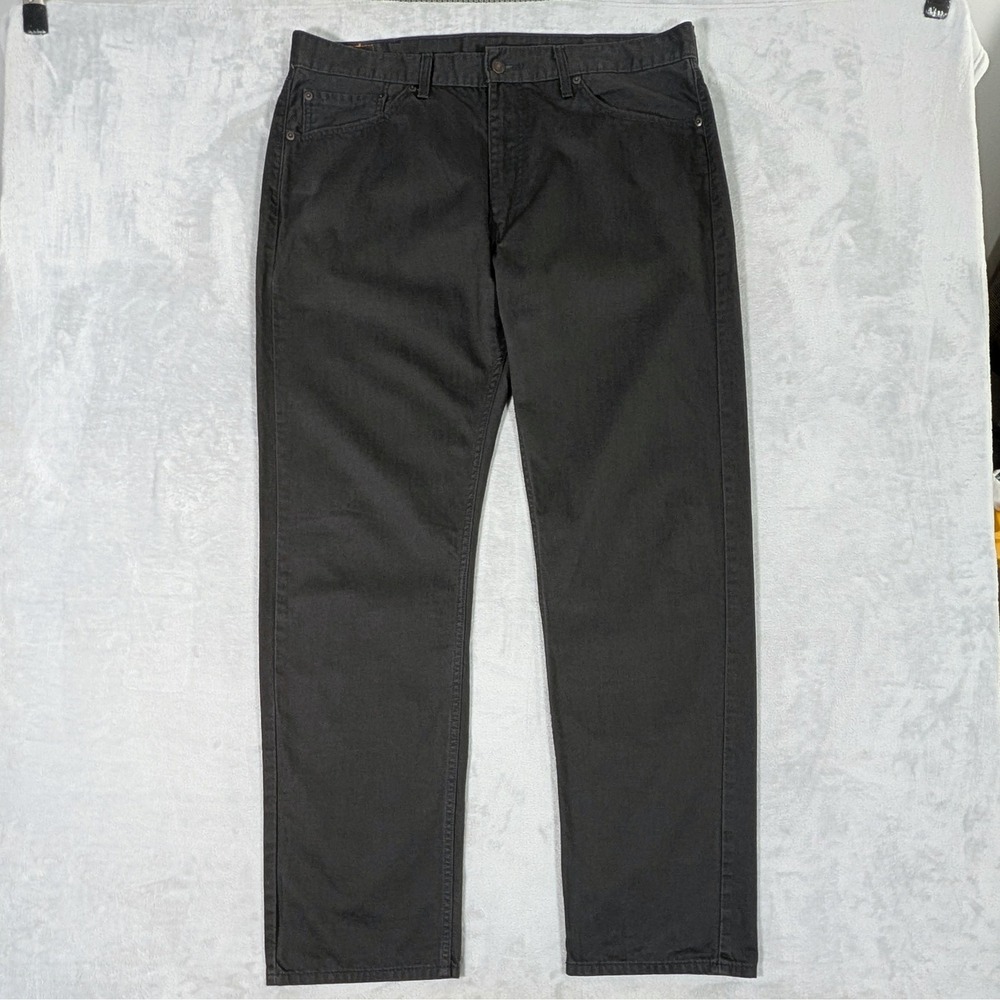 Levi's 505 Jeans Mens 38x32 Dark Grey Regular Straight Cotton Denim 00505-0716